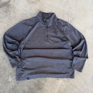 OGIO Pegasus Mens Quarter Zip Pullover Heathered Grey Golf Sweater Large